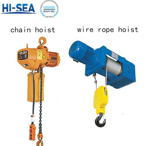 Differences Between Chain hoist and Wire Rope Hoist